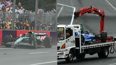 The season-opening Australian GP saw multiple crashes. (AFP) The season-opening Australian GP saw multiple crashes. (AFP)
