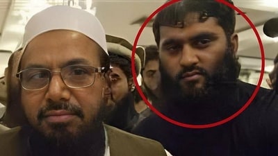 Abu Qatal was reportedly the nephew and close associate of the 26/11 Mumbai terror attacks mastermind Hafiz Saeed. (X/ Jaipur Dialouges) Abu Qatal was reportedly the nephew and close associate of the 26/11 Mumbai terror attacks mastermind Hafiz Saeed. (X/ Jaipur Dialouges)