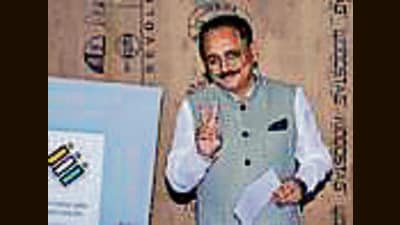 BJP’s Delhi unit president Virendra Sachdeva. (@BJP4Delhi) BJP’s Delhi unit president Virendra Sachdeva. (@BJP4Delhi)