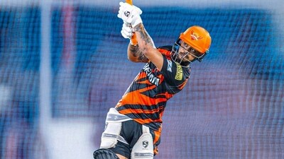 Ishan Kishan hits 23-ball 64 in intra-squad match. (X Image/@SunRisers) Ishan Kishan hits 23-ball 64 in intra-squad match. (X Image/@SunRisers)