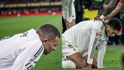 Kylian Mbappe and Jude Bellingham were exhausted after Villareal clash. (X Image/@MadridUniversal) Kylian Mbappe and Jude Bellingham were exhausted after Villareal clash. (X Image/@MadridUniversal)