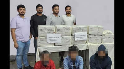 The drugs entered India through Moreh, the border town in Manipur, and the consignment was headed was Karimganj in Assam, officials familiar with the details of the operation said. (HT PHOTO) The drugs entered India through Moreh, the border town in Manipur, and the consignment was headed was Karimganj in Assam, officials familiar with the details of the operation said. (HT PHOTO)