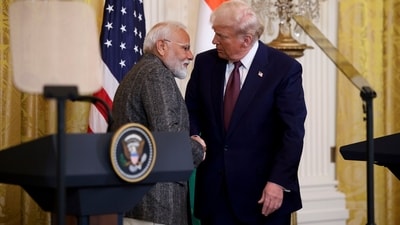 PM Modi had visited the United States last month to meet with President Trump after the latter took charge of the office for a second term. (Bloomberg) PM Modi had visited the United States last month to meet with President Trump after the latter took charge of the office for a second term. (Bloomberg)