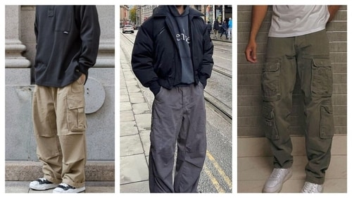 Cargo pants, tees and hoodies dominate casualwear. (Pinterest) Cargo pants, tees and hoodies dominate casualwear. (Pinterest)