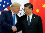 US President Donald Trump with China's President Xi Jinping at the G20 leaders summit in Osaka, Japan, June 29, 2019.