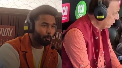 Rishabh Pant copied Sunil Gavaskar's epic rant on the wicketkeeper-batter during a Test match. (Twitter) Rishabh Pant copied Sunil Gavaskar's epic rant on the wicketkeeper-batter during a Test match. (Twitter)
