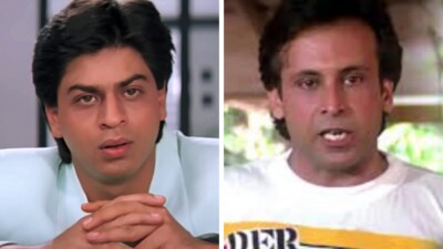 Adi Irani appeared alongside Shah Rukh Khan in Baazigar. Adi Irani appeared alongside Shah Rukh Khan in Baazigar.