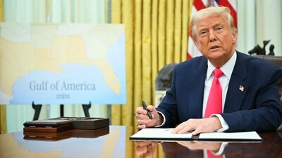 US President Donald Trump speaks as he signs an executive order in the Oval Office of the White House in Washington, DC. (AFP) US President Donald Trump speaks as he signs an executive order in the Oval Office of the White House in Washington, DC. (AFP)