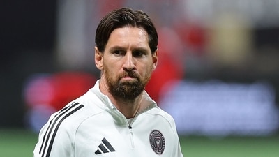 Lionel Messi of Inter Miami CF warms up ahead of a match. (Getty Images via AFP)