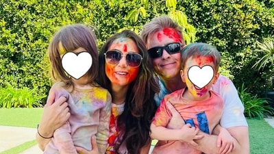 Preity Zinta celebrated Holi with her family in the US. Preity Zinta celebrated Holi with her family in the US.