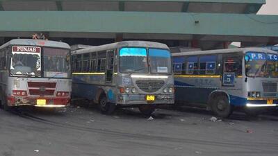 The buses have been arranged from nine districts across the state, including 171 from Punjab Roadways and 153 from PRTC. (HT Photo) The buses have been arranged from nine districts across the state, including 171 from Punjab Roadways and 153 from PRTC. (HT Photo)