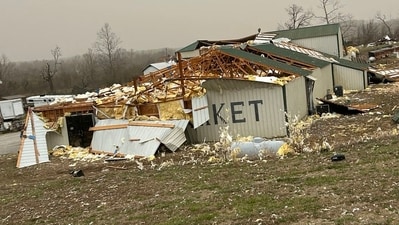 The Missouri State Highway Patrol confirmed 11 "storm-related fatalities", and homes were completely destroyed with roofs coming off. ( AFP) The Missouri State Highway Patrol confirmed 11 "storm-related fatalities", and homes were completely destroyed with roofs coming off. ( AFP)
