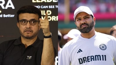 Sourav Ganguly (L) wants Rohit Sharma to find ways and arrest India's slide in Test cricket (AFP Images) Sourav Ganguly (L) wants Rohit Sharma to find ways and arrest India's slide in Test cricket (AFP Images)