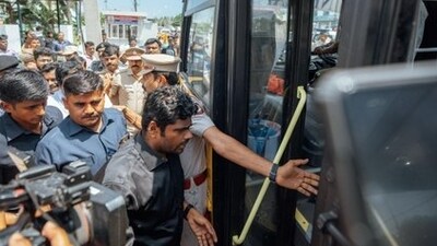 Annamalai alleged that ED's ₹1,000 crore irregularity estimate was just tip of the iceberg, saying he thinks the total amount goes up to ₹40,000 crore. (X/@annamalai_k) Annamalai alleged that ED's ₹1,000 crore irregularity estimate was just tip of the iceberg, saying he thinks the total amount goes up to ₹40,000 crore. (X/@annamalai_k)