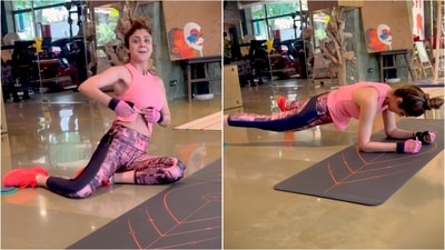 Shilpa Shetty inspires with intense workout session on Instagram. (Instagram/@theshilpashetty) Shilpa Shetty inspires with intense workout session on Instagram. (Instagram/@theshilpashetty)