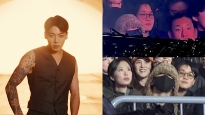 BTS fans think Jungkook attended aespa's show. BTS fans think Jungkook attended aespa's show.