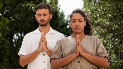 Spiritual intimacy is an important aspect of relationship satisfaction and commitment, per a new study. (Freepik) Spiritual intimacy is an important aspect of relationship satisfaction and commitment, per a new study. (Freepik)