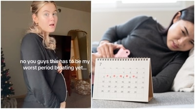 Period bloating is a symptom which many people who menstruate experience every month. (Shutterstock) Period bloating is a symptom which many people who menstruate experience every month. (Shutterstock)