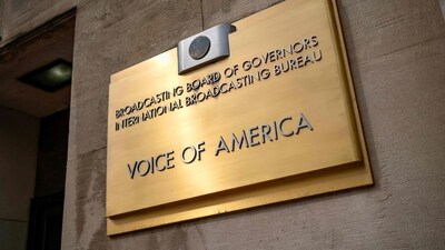 US President Donald Trump's administration on March 15 put journalists at Voice of America and other US-funded broadcasters on leave, abruptly freezing decades-old outlets long seen as critical to countering Russian and Chinese information offensives. (AFP) US President Donald Trump's administration on March 15 put journalists at Voice of America and other US-funded broadcasters on leave, abruptly freezing decades-old outlets long seen as critical to countering Russian and Chinese information offensives. (AFP)