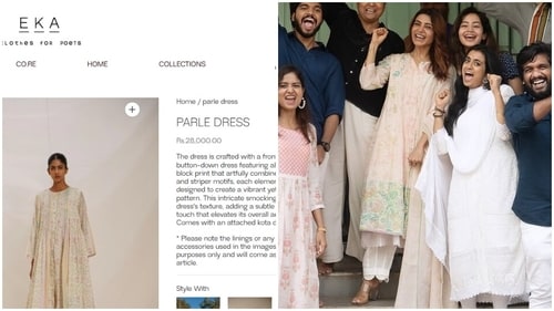 The price of Samantha Ruth Prabhu's kurta. The price of Samantha Ruth Prabhu's kurta.