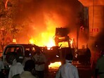 At least 12 police personnel, including three DCPs (deputy commissioners of police), were injured in the violence, which erupted in central Nagpur. At least 12 police personnel, including three DCPs (deputy commissioners of police), were injured in the violence, which erupted in central Nagpur.