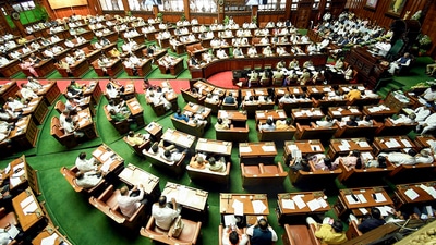 Karnataka speaker expressed concern on ministers not attending the discussions in the house. (Arun Kumar Rao/ANI) Karnataka speaker expressed concern on ministers not attending the discussions in the house. (Arun Kumar Rao/ANI)
