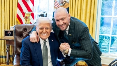 Connor McGregor with US President Donald Trump during his White House visit on Monday. (X/ White House) Connor McGregor with US President Donald Trump during his White House visit on Monday. (X/ White House)