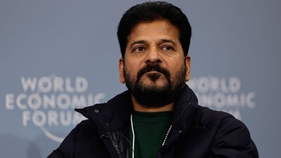 Telangana chief minister Revanth Reddy at the World Economic Forum in Davos, Switzerland, on January 22. (Bloomberg) Telangana chief minister Revanth Reddy at the World Economic Forum in Davos, Switzerland, on January 22. (Bloomberg)