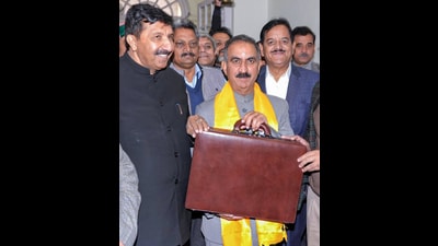 Himachal chief minister Sukhvinder Singh Sukhu presented the state Budget in assembly on Monday. (ANI) Himachal chief minister Sukhvinder Singh Sukhu presented the state Budget in assembly on Monday. (ANI)
