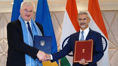 Jaishankar and Andrii Sybiha met hours before a crucial phone call between US President Donald Trump and his Russian counterpart Vladimir Putin to discuss a ceasefire (X/DrSJaishankar) Jaishankar and Andrii Sybiha met hours before a crucial phone call between US President Donald Trump and his Russian counterpart Vladimir Putin to discuss a ceasefire (X/DrSJaishankar)