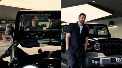 John Abraham bought a new Mahindra Thar Roxx recently. John Abraham bought a new Mahindra Thar Roxx recently.