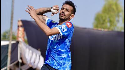 Leg spinner Yuzvendra Chahal, IPL’s all-time leading wicket-taker, was bought by Punjab Kings for ₹18 crore in the last auction. (HT Photo) Leg spinner Yuzvendra Chahal, IPL’s all-time leading wicket-taker, was bought by Punjab Kings for ₹18 crore in the last auction. (HT Photo)