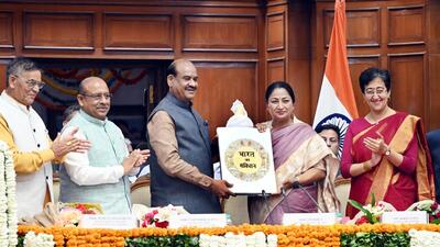 Lok Sabha speaker Om Birla inaugurated the two-day training session for Delhi MLAs. (Arvind Yadav/HT Photo) Lok Sabha speaker Om Birla inaugurated the two-day training session for Delhi MLAs. (Arvind Yadav/HT Photo)
