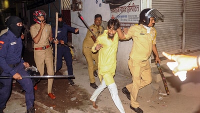 Curfew has been imposed in several areas of Nagpur city after a protest against Aurangzeb's tomb on Monday triggered violence during which several houses and vehicles were vandalised. (ANI) Curfew has been imposed in several areas of Nagpur city after a protest against Aurangzeb's tomb on Monday triggered violence during which several houses and vehicles were vandalised. (ANI)