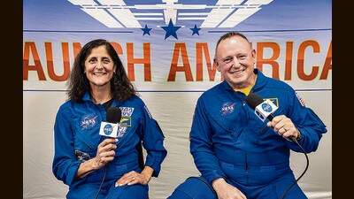 On Tuesday, Williams and her colleague Butch Wilmore commenced their belated journey back to Earth aboard a SpaceX capsule. (PTI) On Tuesday, Williams and her colleague Butch Wilmore commenced their belated journey back to Earth aboard a SpaceX capsule. (PTI)
