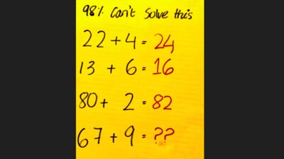 A viral maths brain teaser puzzled the internet. (X/@brainyquiz_) A viral maths brain teaser puzzled the internet. (X/@brainyquiz_)