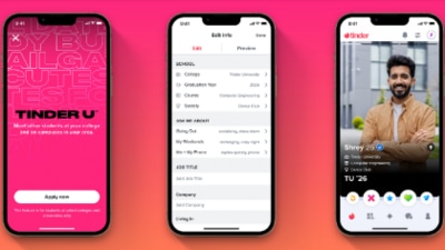 Only verified college students can utilise this in-app feature that has been launched by Tinder. (Tinder) Only verified college students can utilise this in-app feature that has been launched by Tinder. (Tinder)