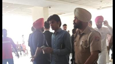 Self-styled pastor Bajinder Singh, against whom non-bailable warrants (NBWs) were issued on March 3 in connection with a 2018 sexual harassment case, appeared in a Mohali court on Tuesday along with six other accused.
