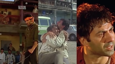 Stills from Sunny Deol's film Ghatak. Stills from Sunny Deol's film Ghatak.