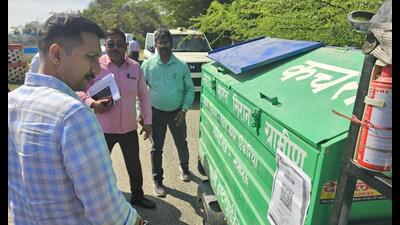 The inspections focused on evaluating solid waste management in 50 gram panchayats, where residents are charged just  ₹1 per day for garbage collection. (Sourced)