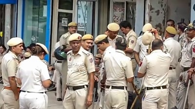 The Vishwa Hindu Parishad and other Hindu organisations blocked the intersection at the Bada Bazar. (Representational Image.) The Vishwa Hindu Parishad and other Hindu organisations blocked the intersection at the Bada Bazar. (Representational Image.)