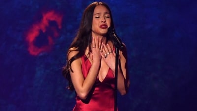 US singer Olivia Rodrigo performs on stage during the 66th Annual Grammy Awards at the Crypto.com Arena in Los Angeles on February 4, 2024. (Photo by Valerie Macon / AFP) (AFP) US singer Olivia Rodrigo performs on stage during the 66th Annual Grammy Awards at the Crypto.com Arena in Los Angeles on February 4, 2024. (Photo by Valerie Macon / AFP) (AFP)