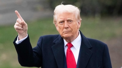 Donald Trump was left 'disappointed' by the state of Kennedy Center during his first visit since naming himself board chairman of the performing arts theatre in Washington, DC. (AFP) Donald Trump was left 'disappointed' by the state of Kennedy Center during his first visit since naming himself board chairman of the performing arts theatre in Washington, DC. (AFP)