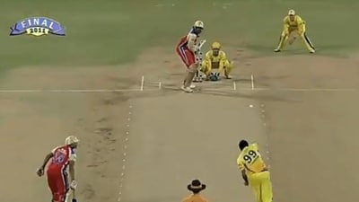 Ashwin bowling to Gayle in IPL 2011 Ashwin bowling to Gayle in IPL 2011