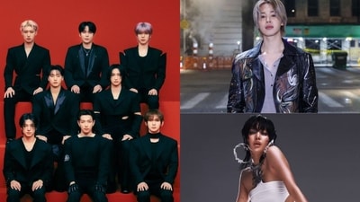 ATEEZ won the K-pop Artist of the Year title at the iHeartRadio Music Awards on Monday, March 17, 2025. BTS' Jimin and BLACKPINK's Lisa were also nominated in the category. (KQ Entertainment / BIGHIT Music / LLOUD) ATEEZ won the K-pop Artist of the Year title at the iHeartRadio Music Awards on Monday, March 17, 2025. BTS' Jimin and BLACKPINK's Lisa were also nominated in the category. (KQ Entertainment / BIGHIT Music / LLOUD)
