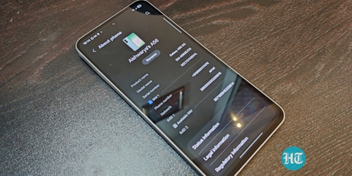 The Samsung Galaxy A56 5G is powered by Exynos 1580 processor. (Aishwarya Panda- HT) The Samsung Galaxy A56 5G is powered by Exynos 1580 processor. (Aishwarya Panda- HT)