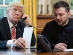US President Donald Trump and Ukrainian President Volodymyr Zelenskyy have begun their call.