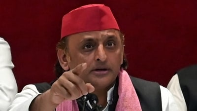 Samajwadi Party chief Akhilesh Yadav. (Mushtaq Ali/Hindustan Times)