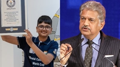 14-year-old Aaryan Shukla, who set six world records in mental maths, revealed his 'Flash Anzan' technique after Anand Mahindra praised his skills. (X) 14-year-old Aaryan Shukla, who set six world records in mental maths, revealed his 'Flash Anzan' technique after Anand Mahindra praised his skills. (X)