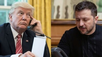 During a call, Trump and Zelensky discuss ceasefire, US proposes controlling Ukrainian power plants. (AFP) During a call, Trump and Zelensky discuss ceasefire, US proposes controlling Ukrainian power plants. (AFP)
